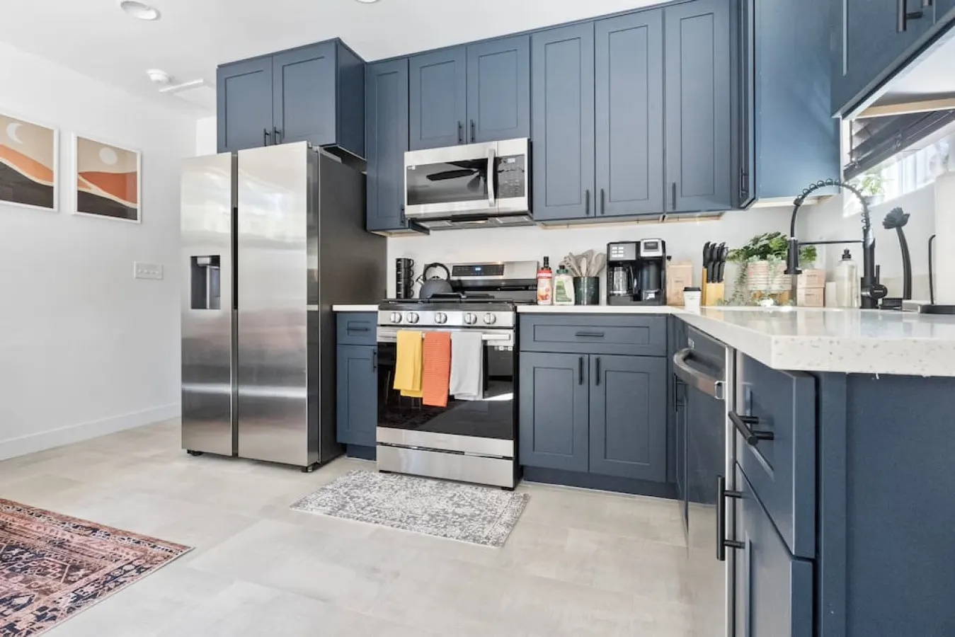Our fully-functioning kitchen.