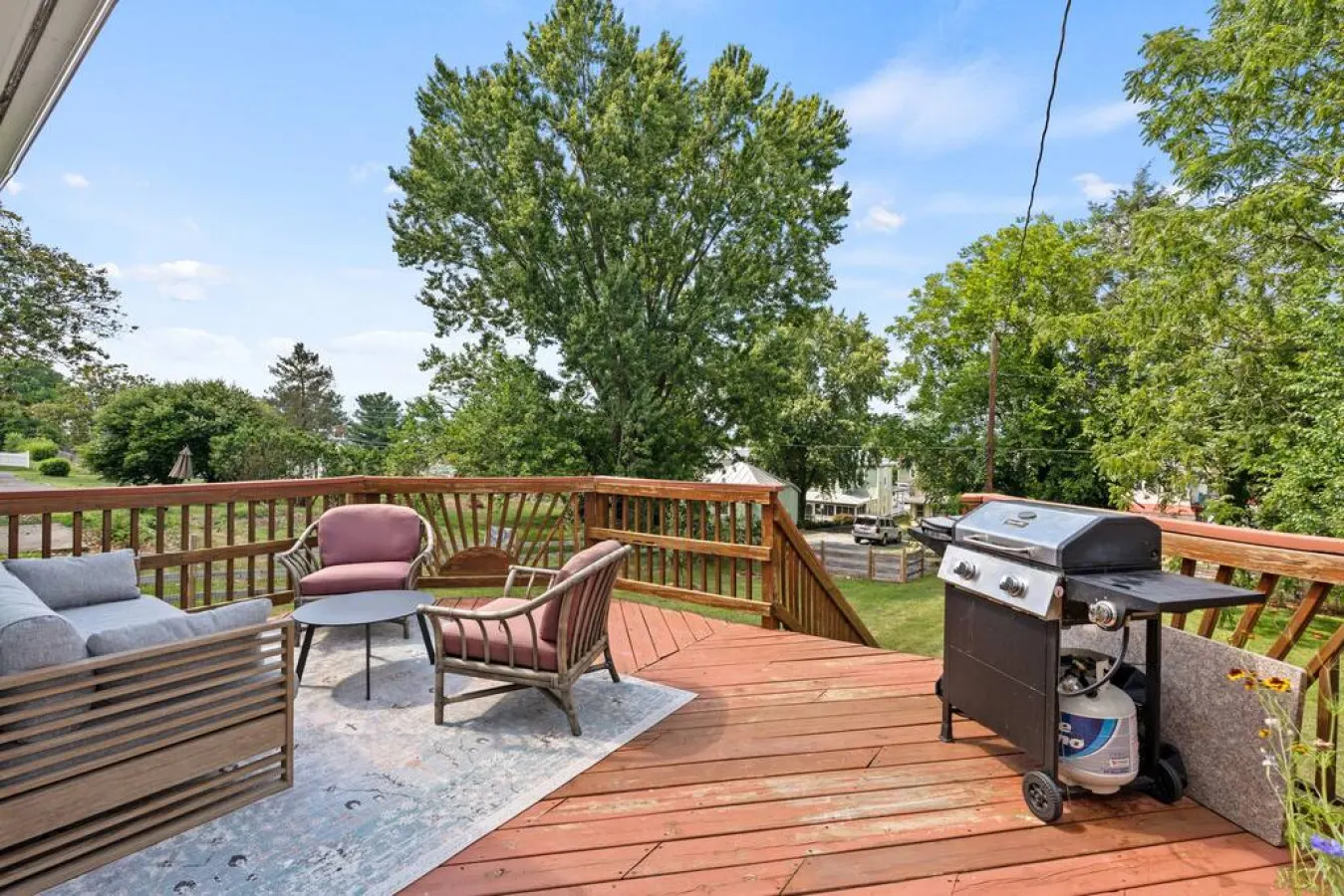 The patio.