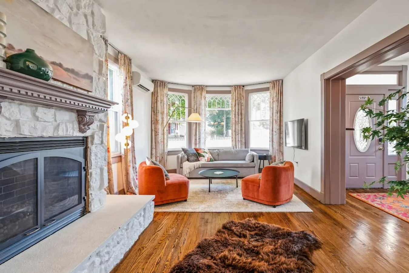The stunning living room.