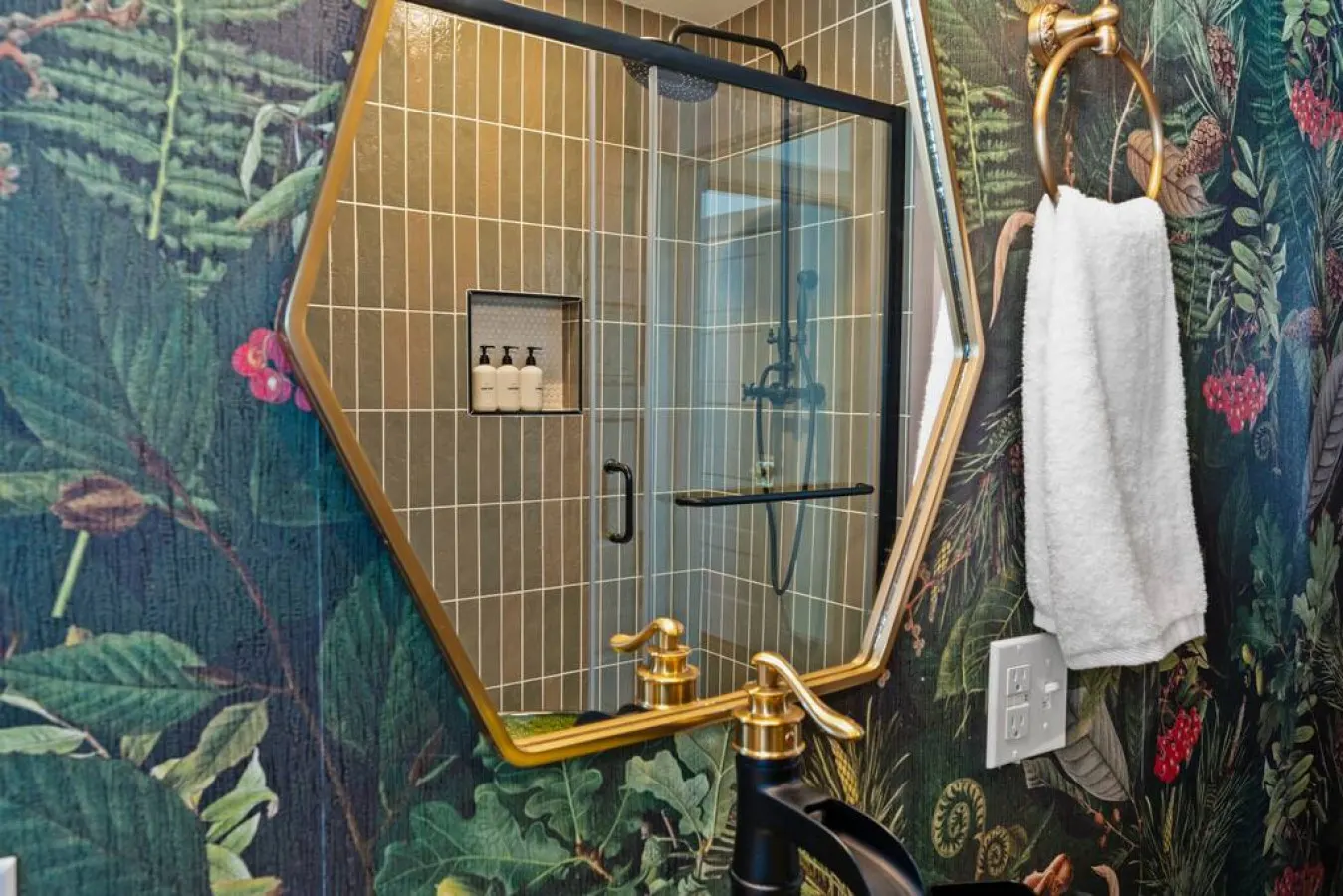 Our upstairs full bathroom was recently renovated.