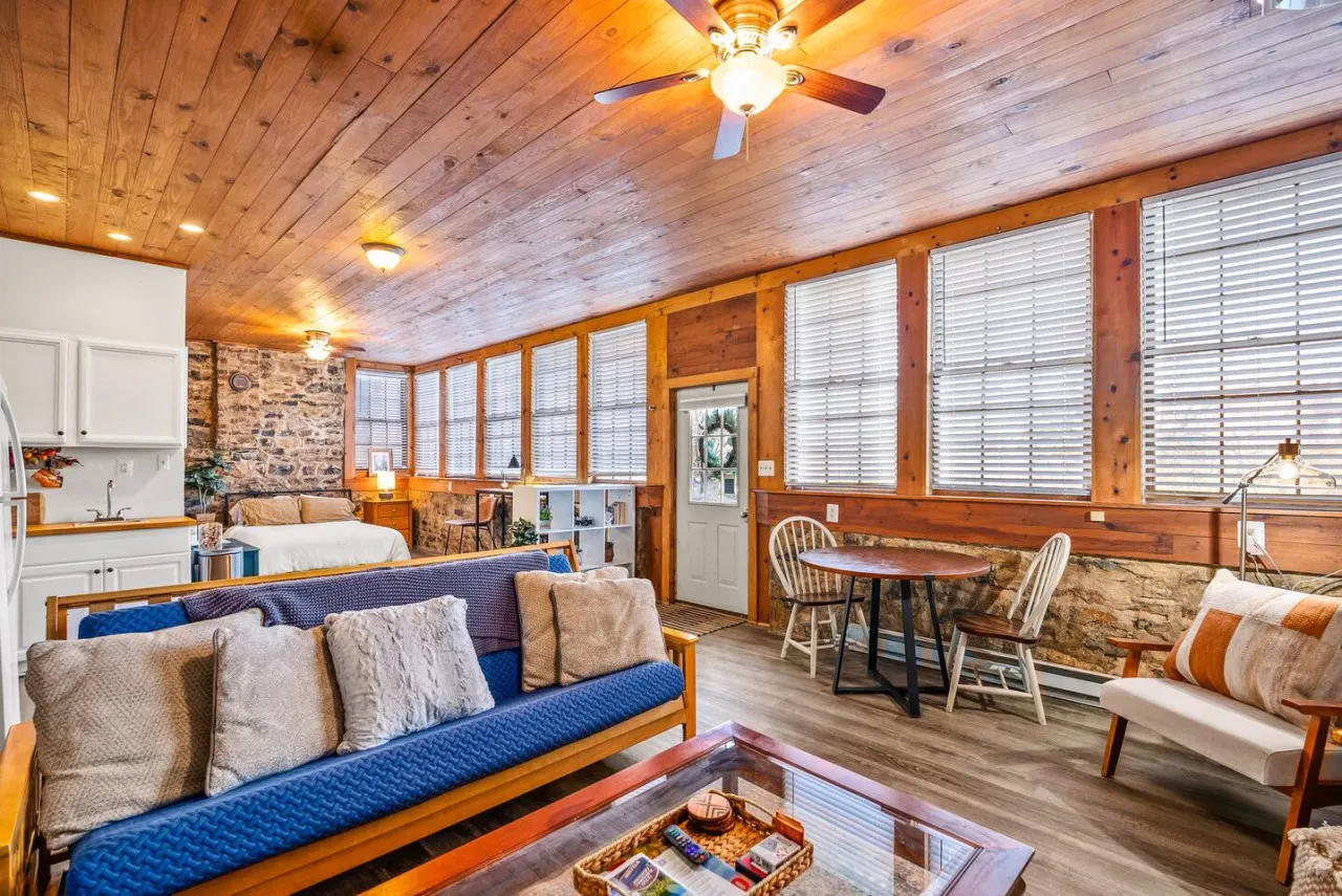 The huge living room that can fit everyone.