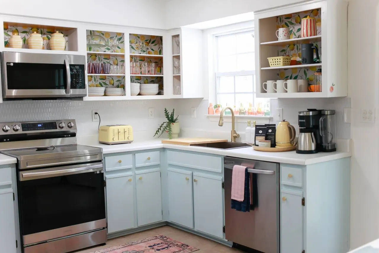 Charming kitchen area with new stainless steel appliances