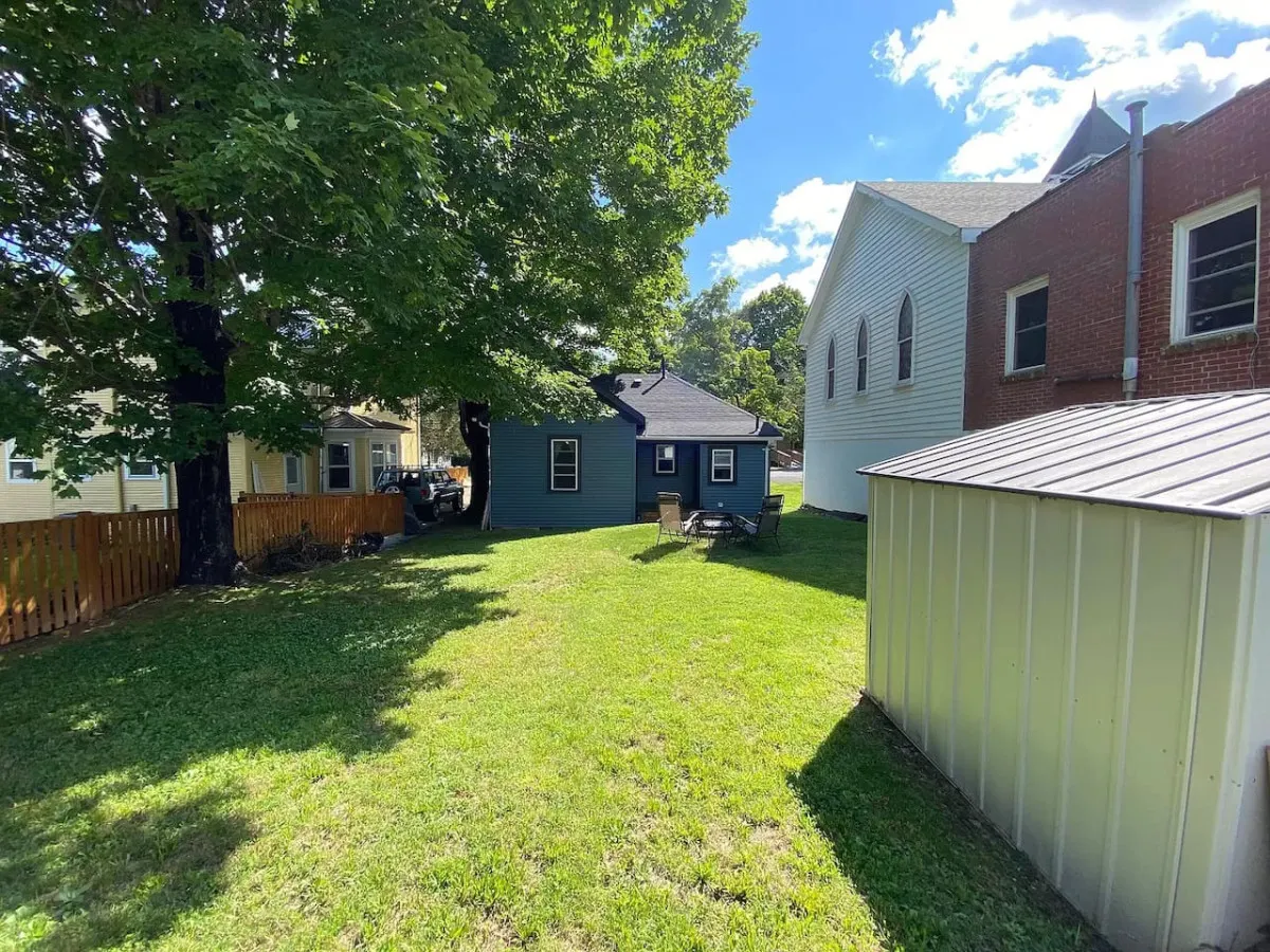 Spacious backyard